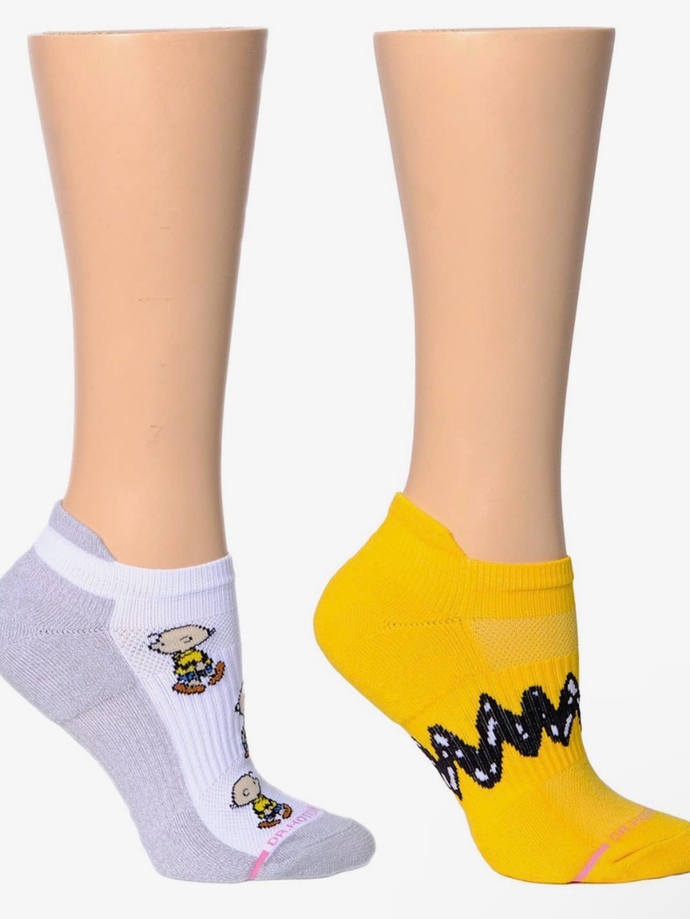 Snoopy No-Show Sock Duo - Yellow & Light Gray